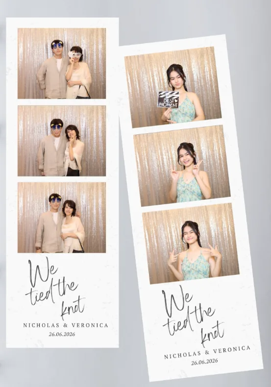 Mirror Photo Booth bei einer Hochzeit auf Zypern — Seven Dreams Events